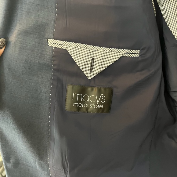 Tommy Hilfiger Mens Wool Blend Navy Preppy Blazer Sports Jacket Size 44S - Picture 5 of 6